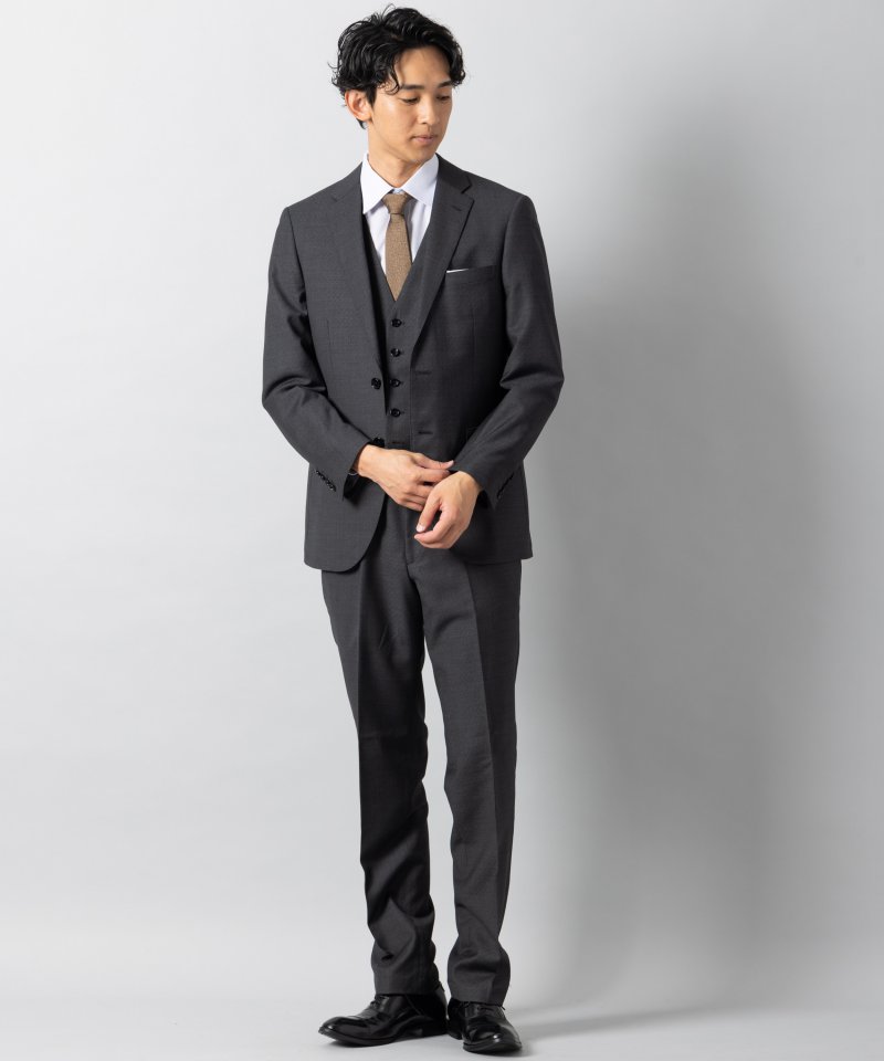 SUIT SELECT Marzotto サイドアジャスター 3ピース 背抜き SUIT SELECT Marzotto サイドアジャスター 3ピース 背抜き SUIT SELECT