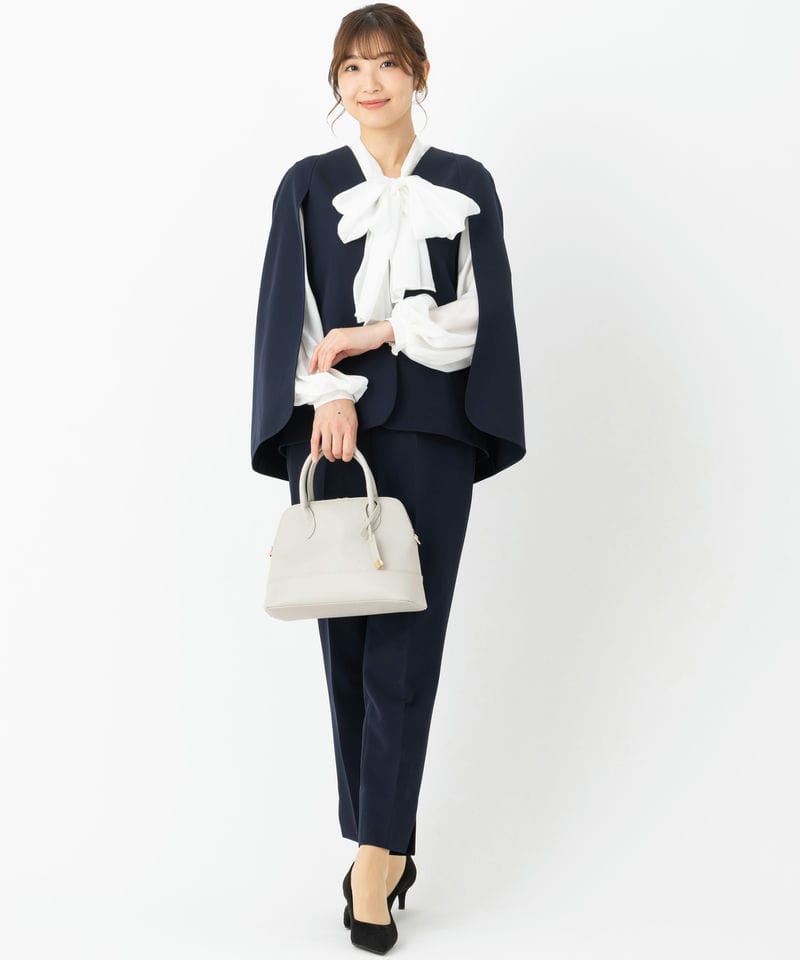 CELFORD 【プレミアムスーツ3点SET】ケープジャケット+ボウタイ