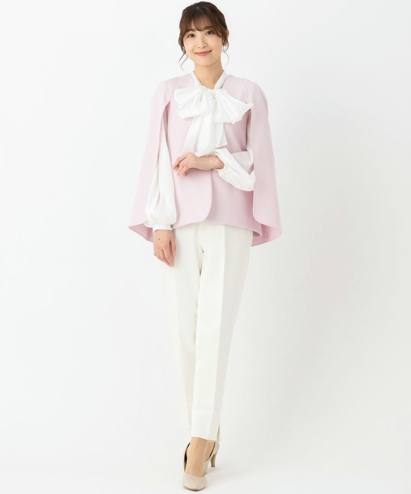 CELFORD 【プレミアムスーツ3点SET】ケープジャケット+ボウタイ