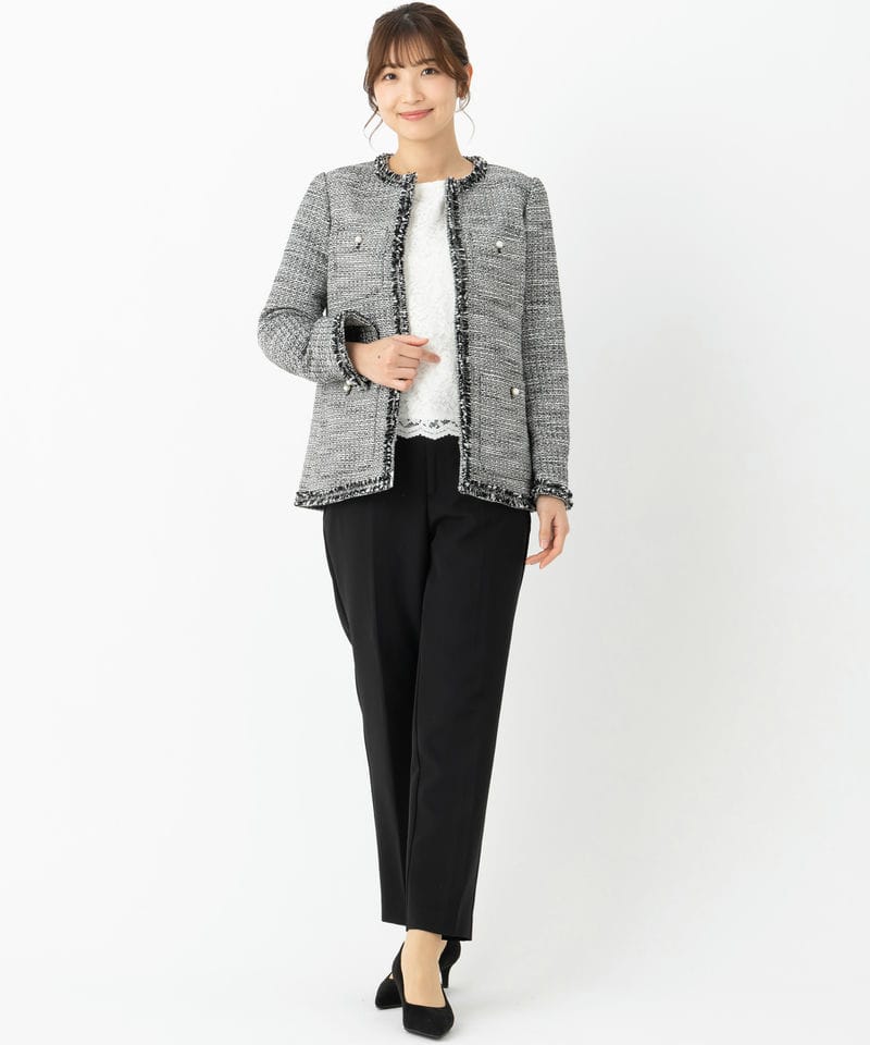 petit main 【キッズスーツ3点SET】プティマイン ワンピース&スカラ衿