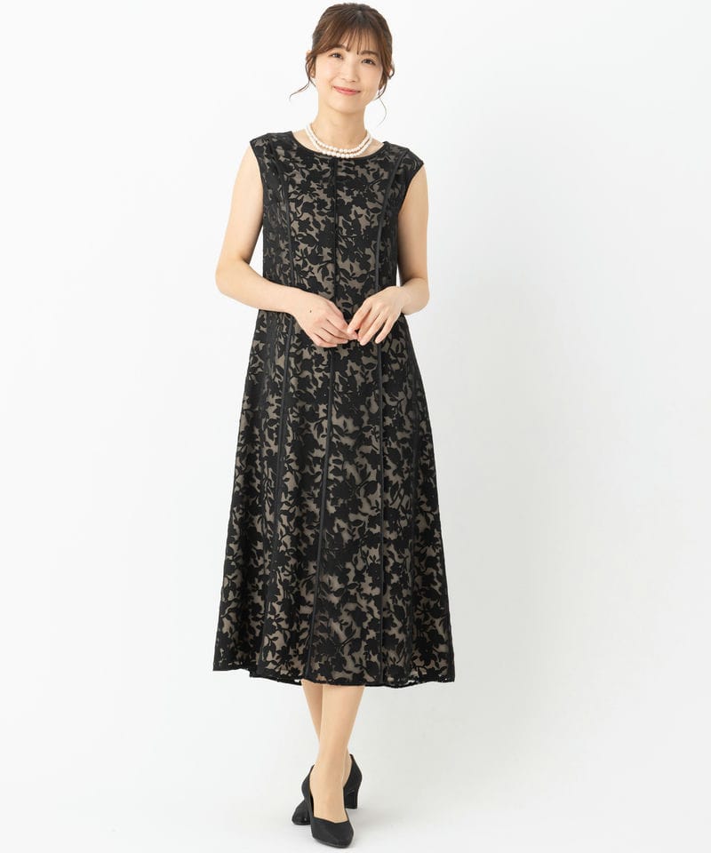 東京ソワール 【マザーズドレス】サテンオパールワンピース+ボレロ