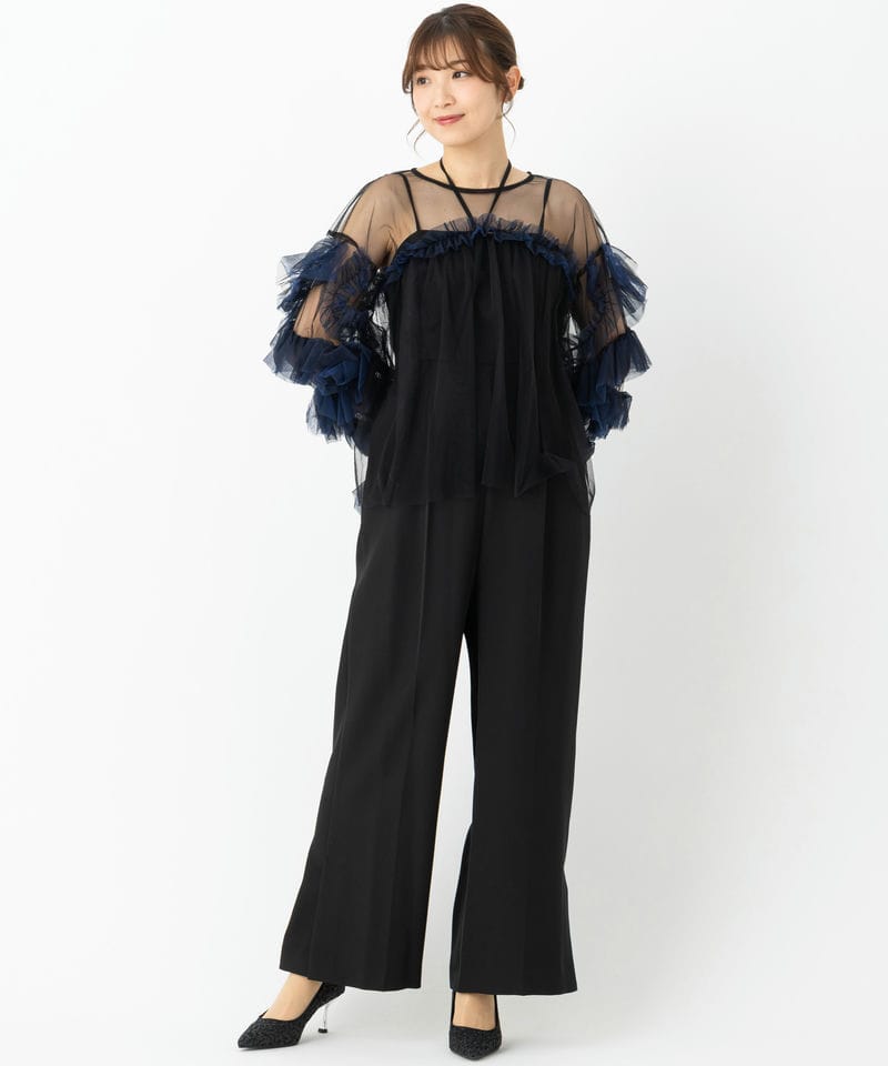 ANDRESD アンドレスド デコラティブチュールトップス&ダブルクロス