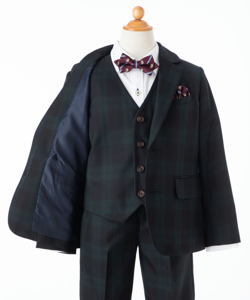 green label relaxing 【キッズスーツ6点SET】ブラックウォッチ