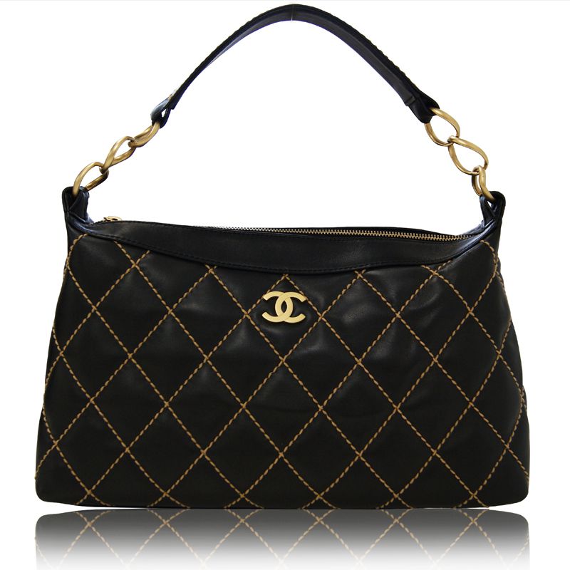 CHANEL シャネル ワイルドステッチ ショルダーバッグ ブラック系