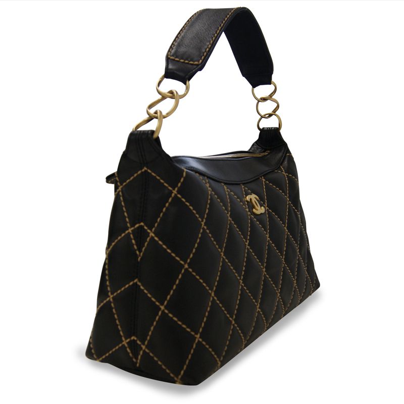 【確認用】シャネルワイルドステッチショルダーバッグ CHANEL シャネル ワイルドステッチ ショルダーバッグ ブラック系