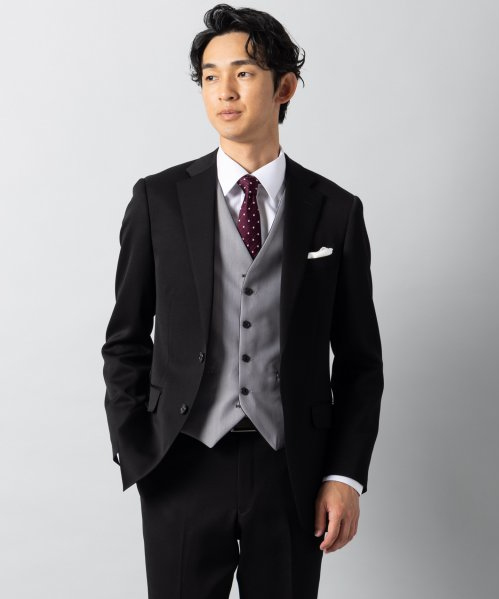 SUIT SELECT スーツセレクト レギュラーフィットウールスリーピース