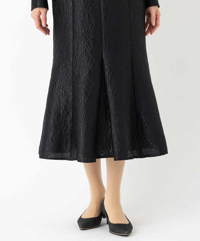 FRAY I.D フレイアイディー スモールフラワージャガードドレス