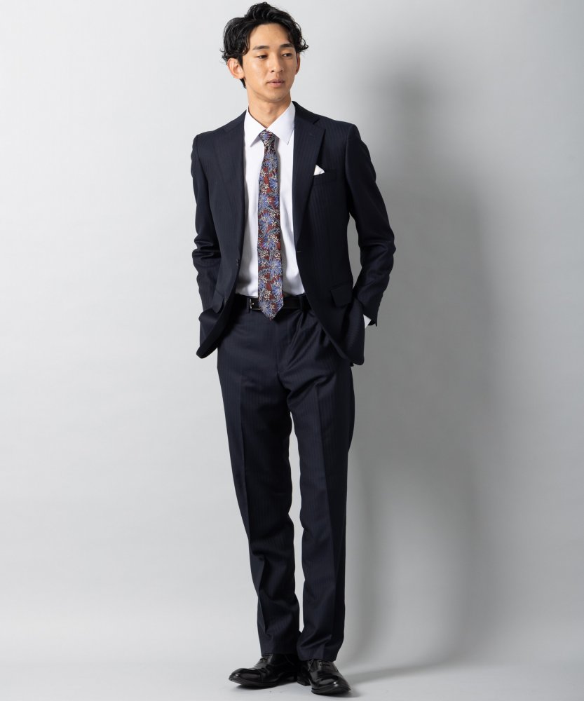 Select Shop [CA04]カノニコ・ヘリンボーンストライプ2ピーススーツ