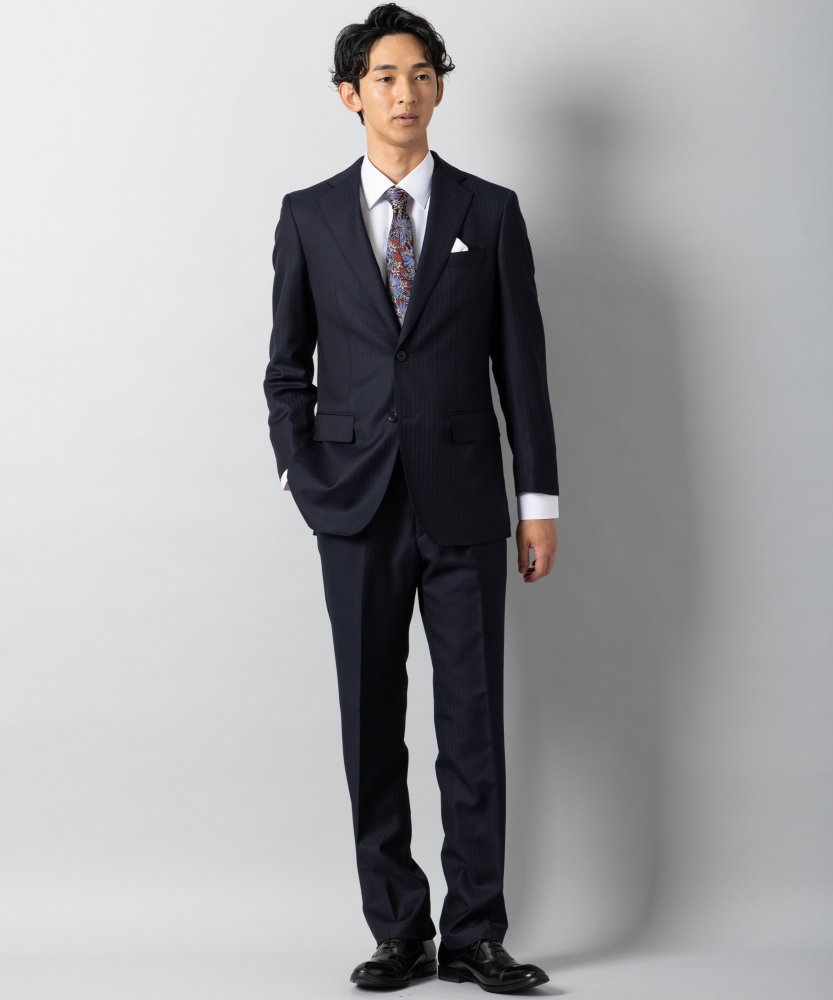 Select Shop [CA04]カノニコ・ヘリンボーンストライプ2ピーススーツ