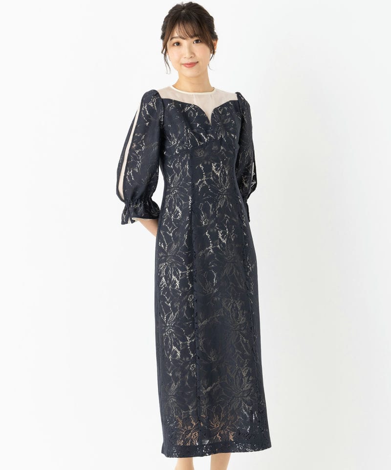 ANDRESD アンドレスド ラウンドカットドレス ブラウン系 | 結婚式