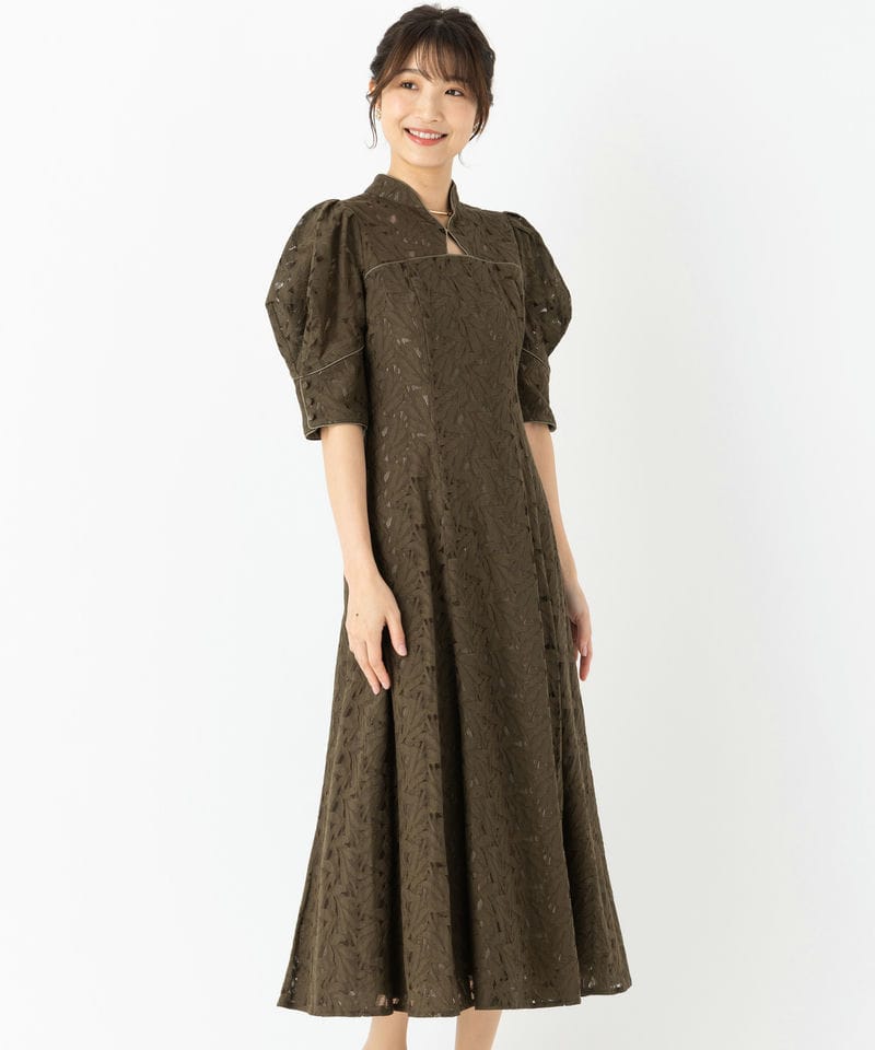 ANDRESD アンドレスド ラウンドカットドレス ブラウン系 | 結婚式