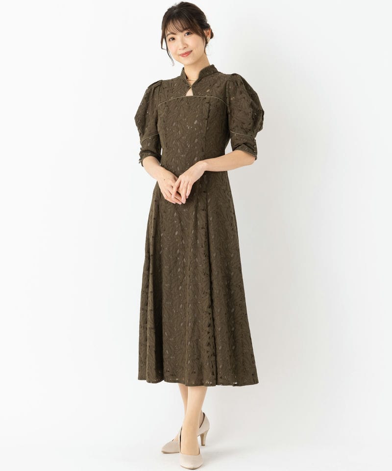ANDRESD アンドレスド クロスアクセントドレス その他 x グリーン系