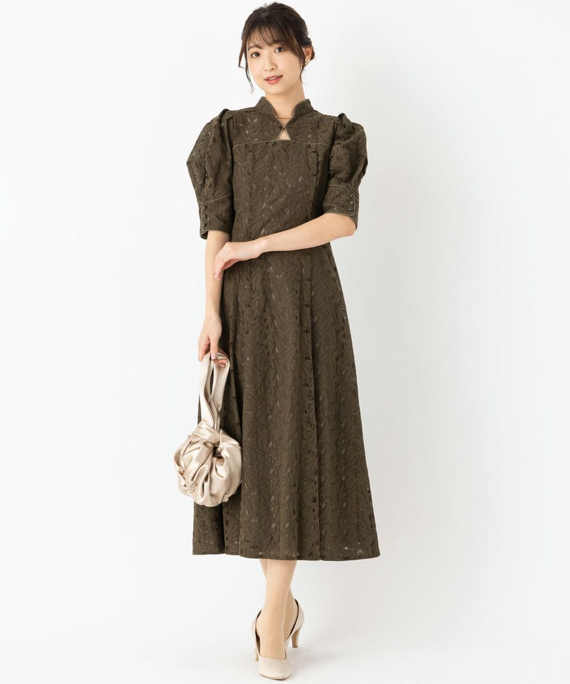 ANDRESD アンドレスド クロスアクセントドレス その他 x グリーン系