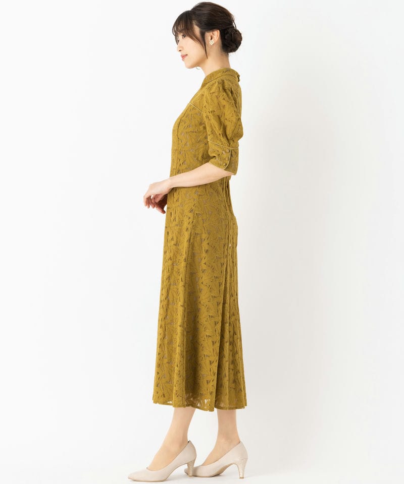 ANDRESD アンドレスド クロスアクセントドレス その他 x イエロー系