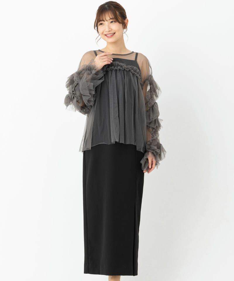 ANDRESD アンドレスド デコラティブチュールトップス&ダブルクロス