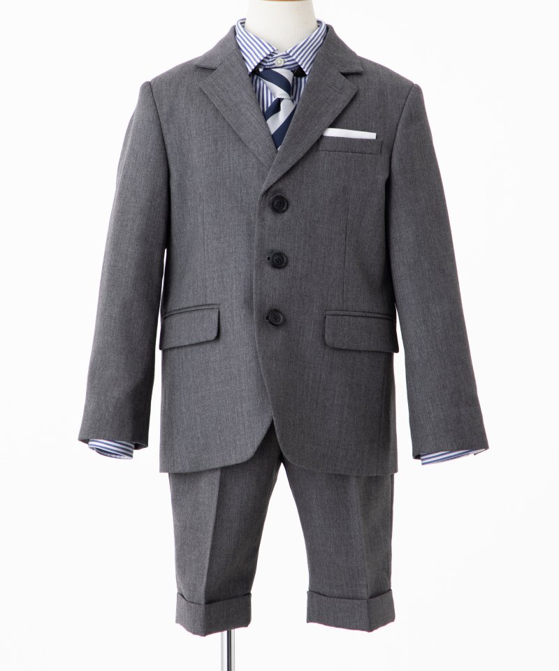 こどもビームス 【キッズスーツ4点SET】ウールグレースーツセット
