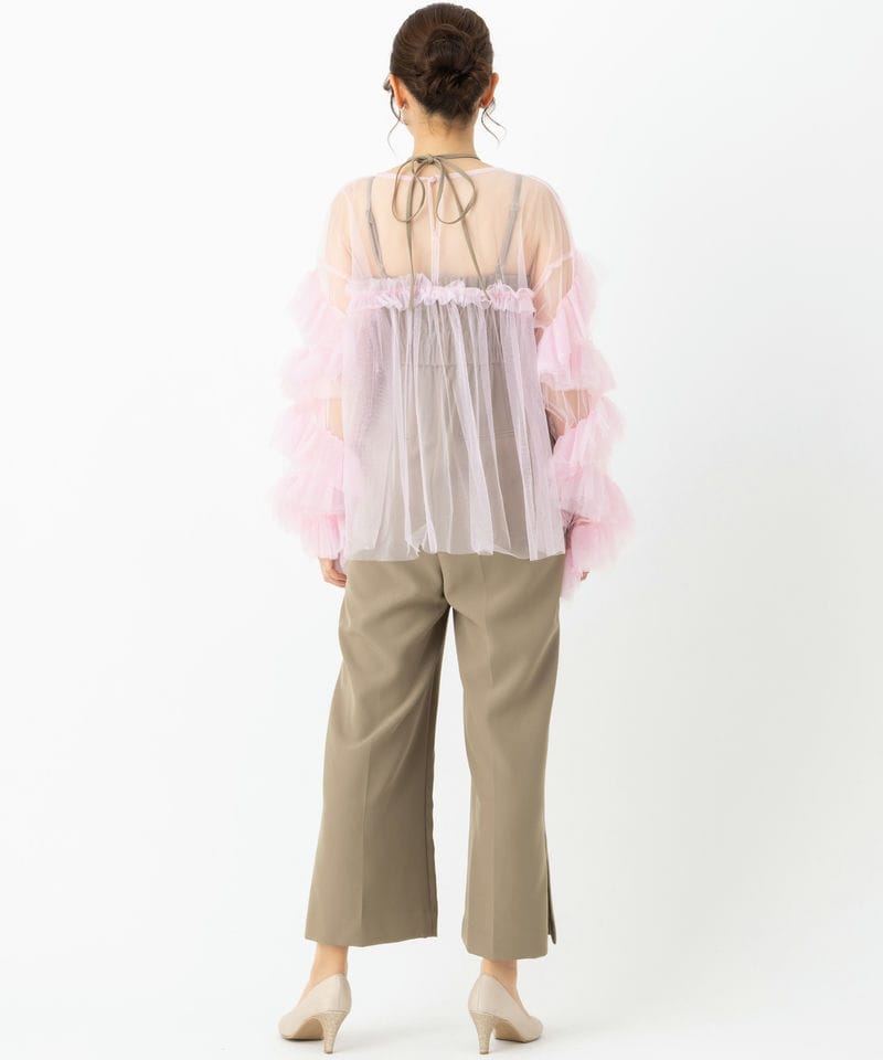 ANDRESD アンドレスド デコラティブチュールトップス&ダブルクロス