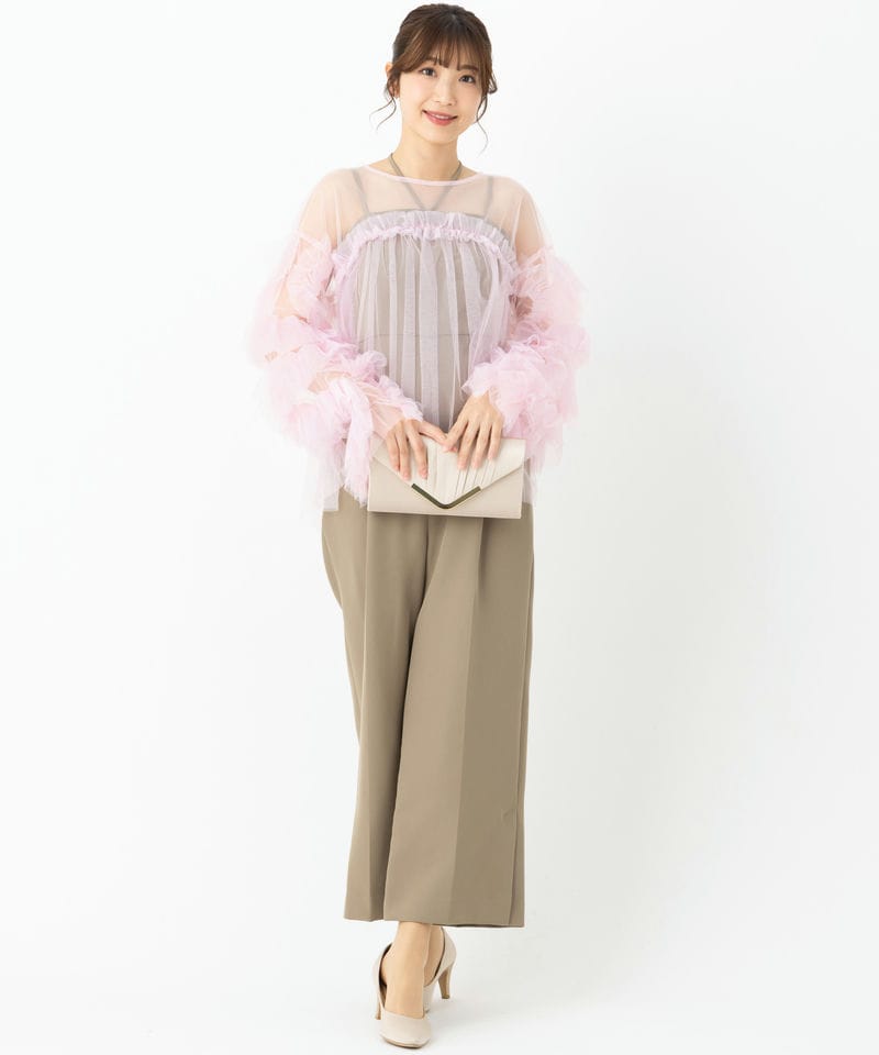 ANDRESD アンドレスド デコラティブチュールトップス&ダブルクロス