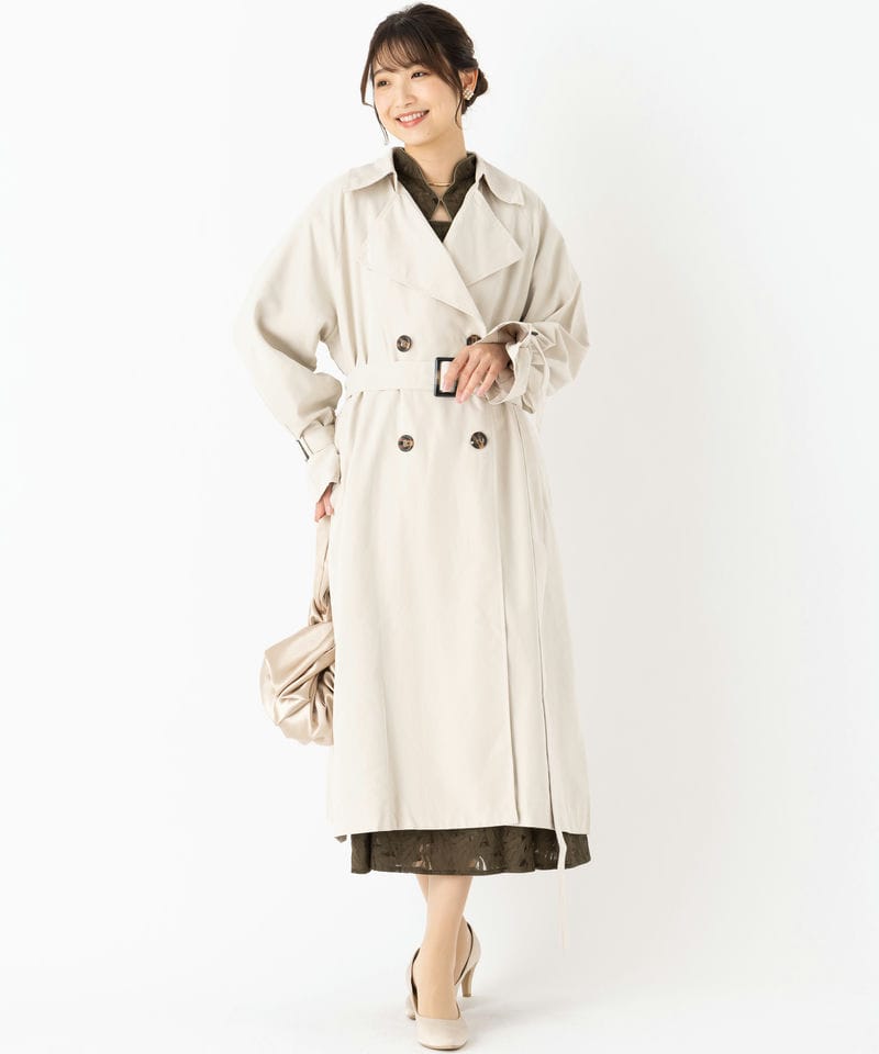Select Shop ライトロングトレンチコート その他 x ホワイト系 | 結婚