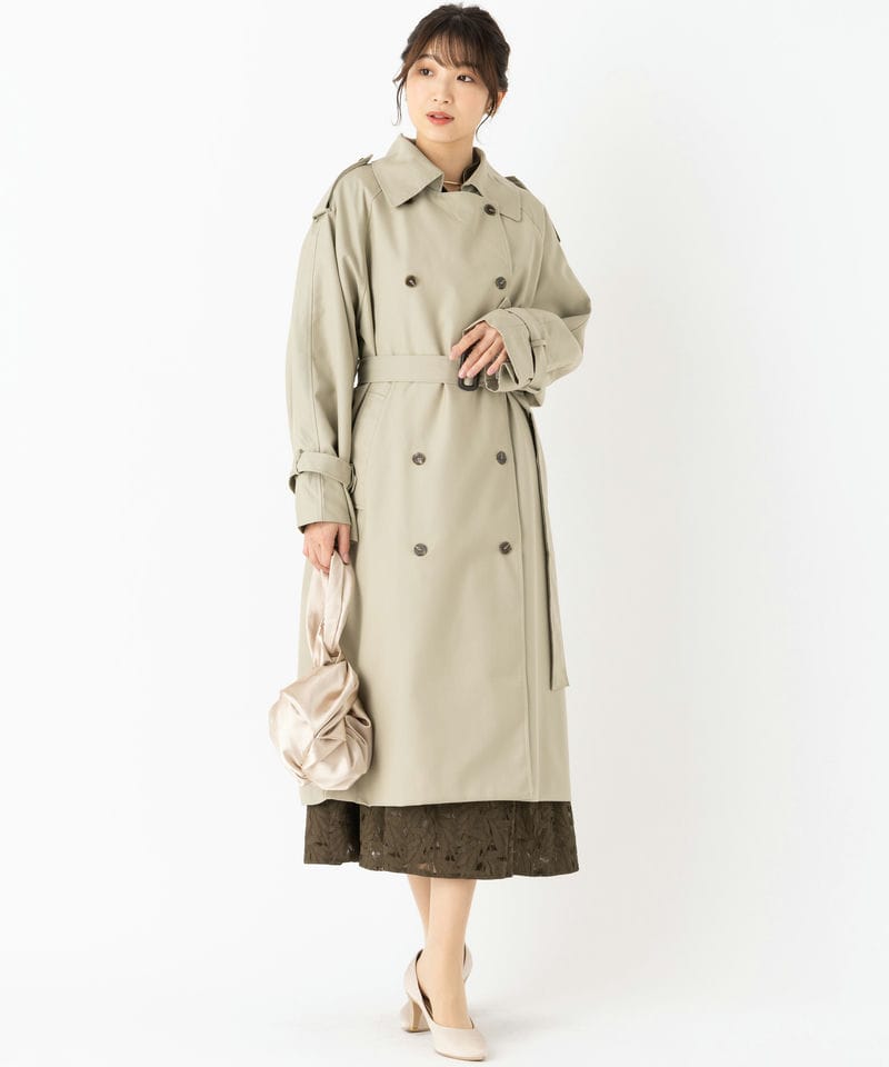 Select Shop ライトトレンチコート グレー系 | 結婚式パーティーの