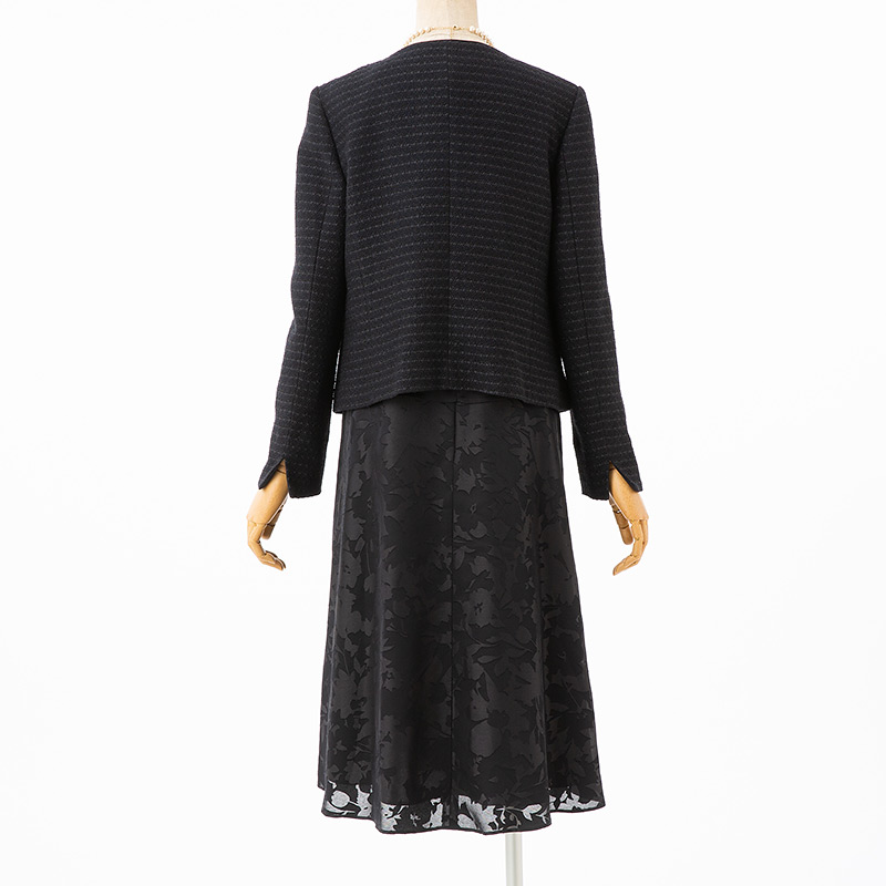 自由区 【プレミアムスーツ2点SET】カラミツイードジャケット+オパール