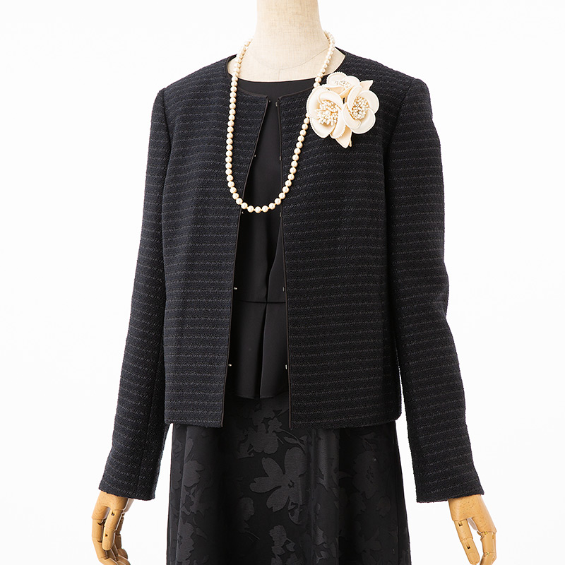 自由区 【プレミアムスーツ2点SET】カラミツイードジャケット+オパール