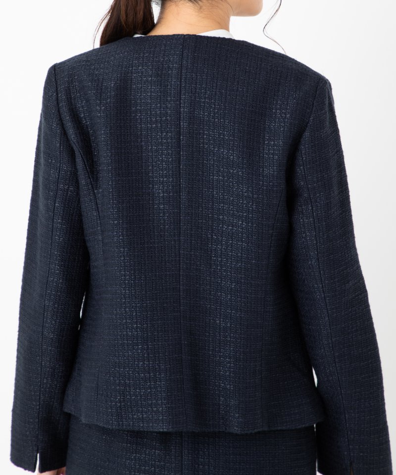 B:MING by BEAMS 【プレミアムスーツ3点SET】ツイードノーカラー