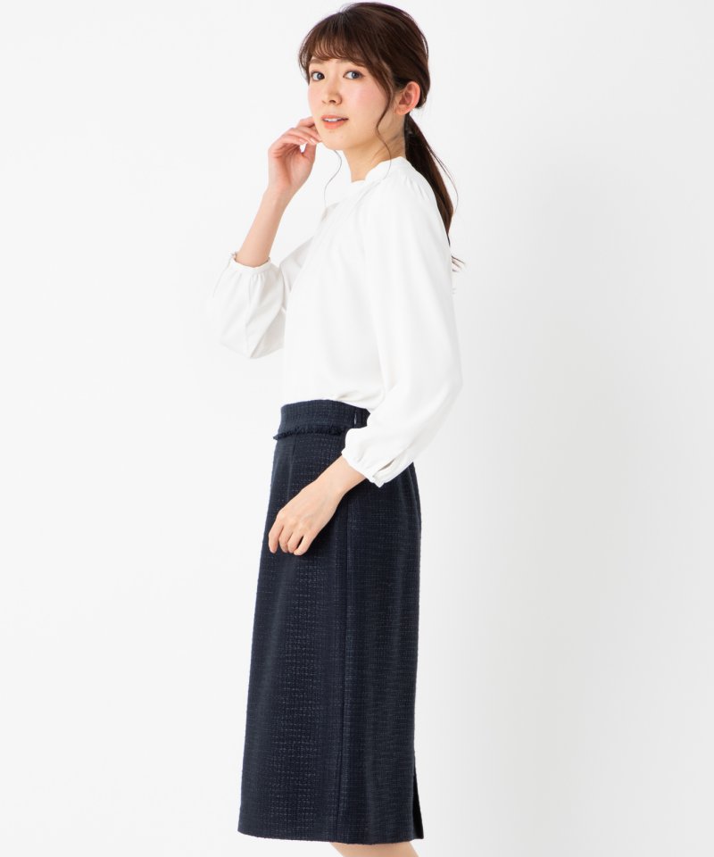 B:MING by BEAMS 【プレミアムスーツ3点SET】ツイードノーカラー