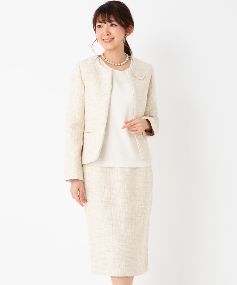 B:MING by BEAMS 【プレミアムスーツ3点SET】ツイードジャケット