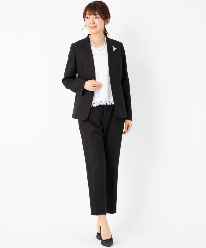 ビーミングバイビームス ストレッチパンツスーツ セットアップ B:MING by BEAMS 【スーツ3点SET】ノーラペルジャケット&ストレッチ