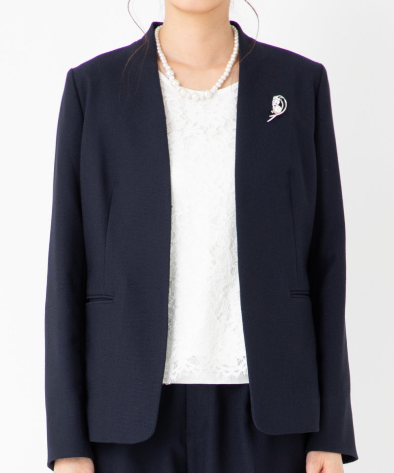 B:MING by BEAMS 【スーツ3点SET】ノーラペルジャケット&ストレッチ