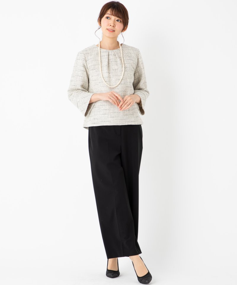 B:MING by BEAMS 【スーツ2点SET】ツイードプルオーバートップス