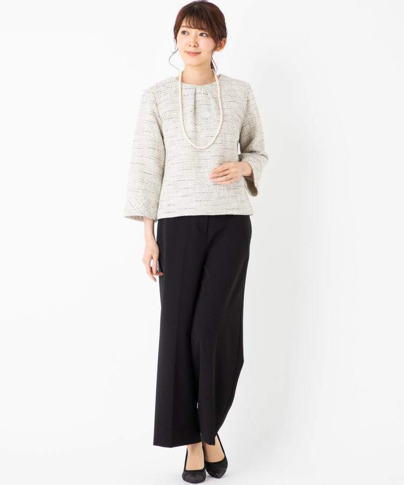 B:MING by BEAMS 【スーツ2点SET】ツイードプルオーバートップス