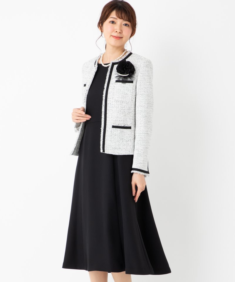 NOLLEY'S 【プレミアムスーツ2点SET】ノーリーズ ツイルツイード