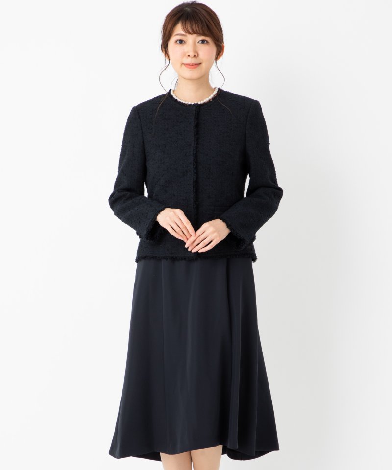 NOLLEY'S 【プレミアムスーツ2点SET】ノーリーズ ツイルツイード