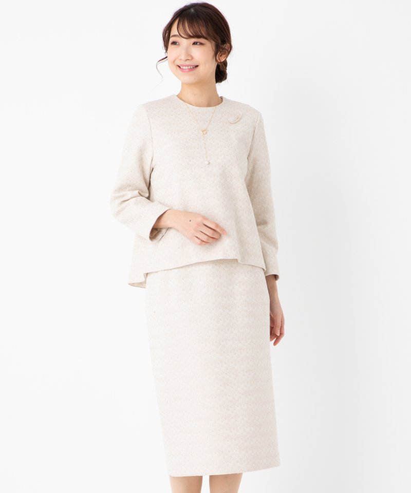 【美品】デミルクスビームス　ツイードプルオーバー スカート　セットアップ デミルクスビームスツイードプルオーバー スカートセットアップ.