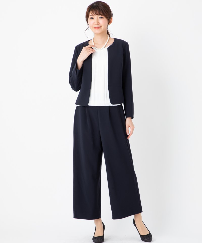 B:MING by BEAMS 【スーツ3点SET】ノーラペルジャケット&ストレッチ