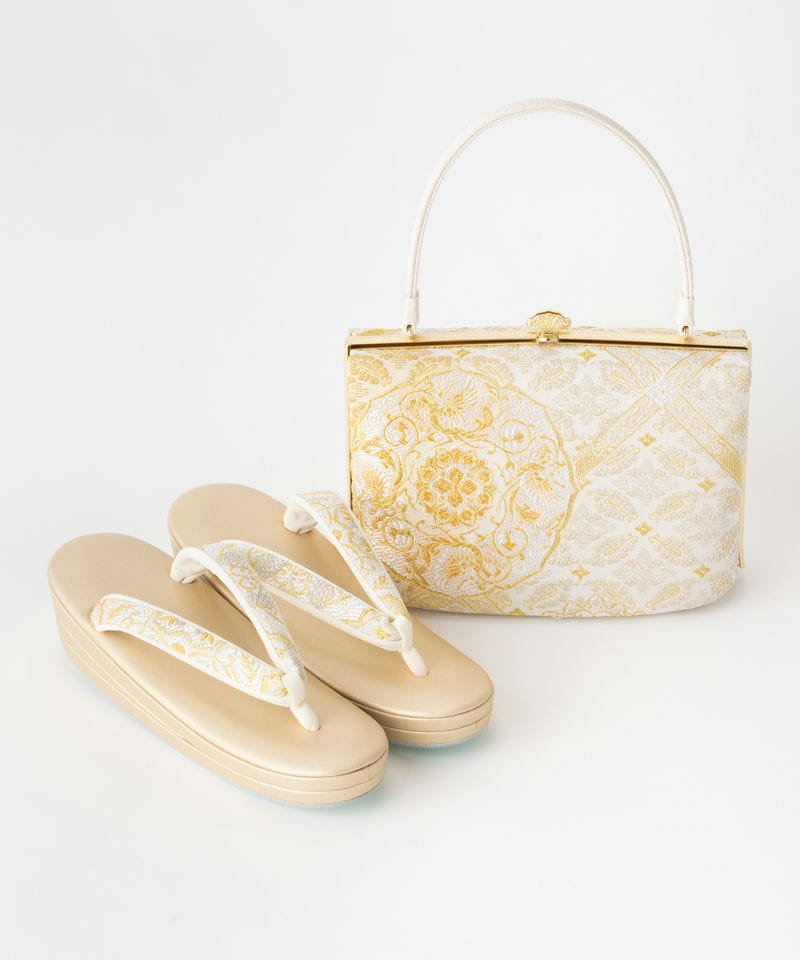 Select Shop 【バッグ・草履セット】天平煌彩文 その他 x ホワイト系 x