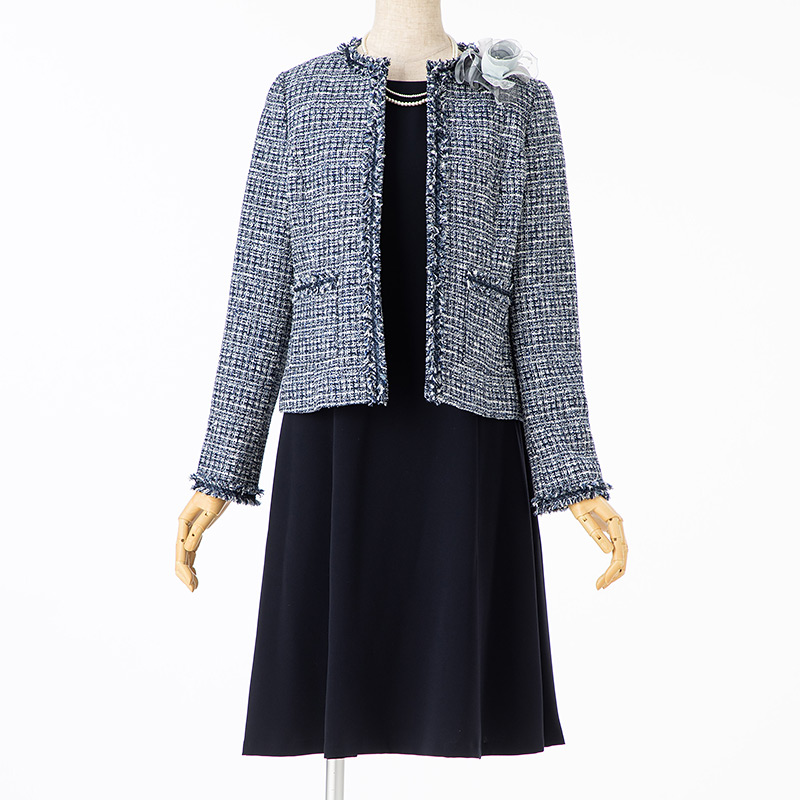 Reflect 【プレミアムスーツ2点SET】リフレクト ツイードジャケット+