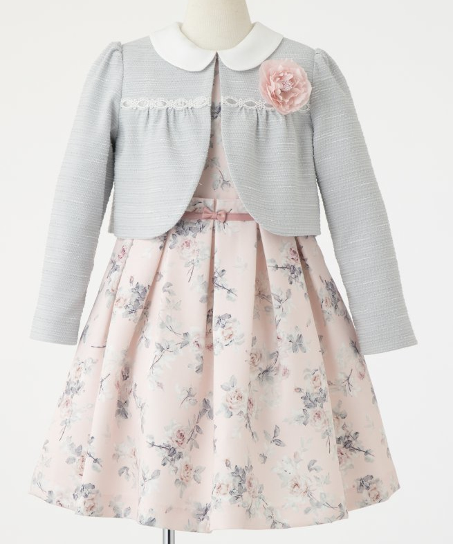 CHOPIN 【キッズスーツ3点SET】ショパン ライトピンク×グレー その他 x