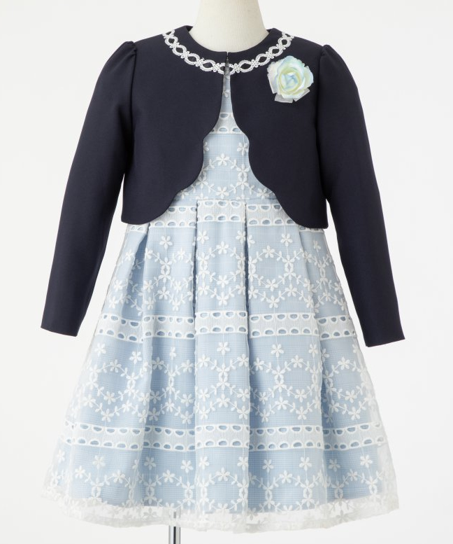 ELLE EN NOIR 【キッズスーツ3点SET】エルアンノワール サックスブルー