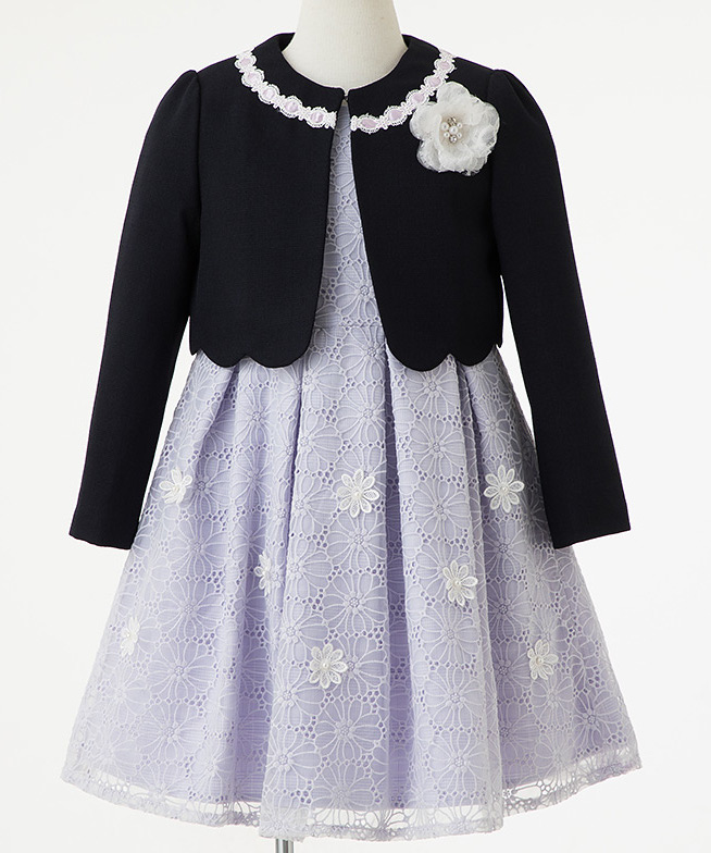 CHOPIN 【キッズスーツ3点SET】ショパン パープル系 x ネイビー系