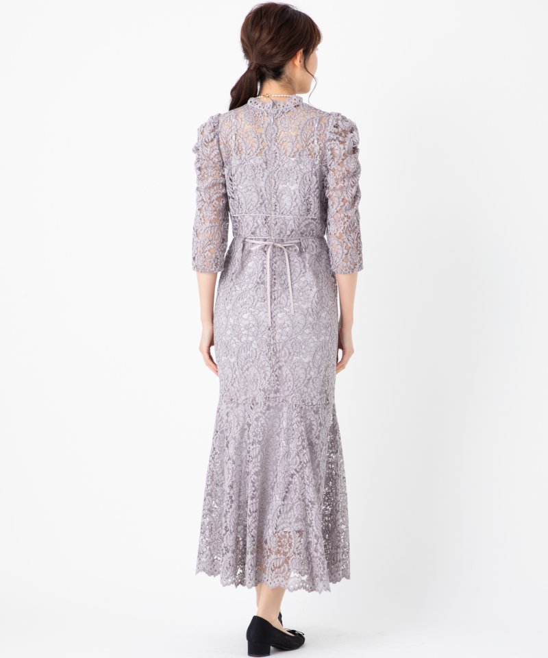 SNIDEL スナイデル スタンドカラーレースマーメイドドレス その他 x