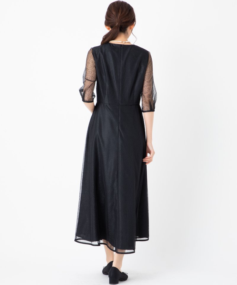 kaene カエン メロンチュールシアードレス ブラック系 | 結婚式