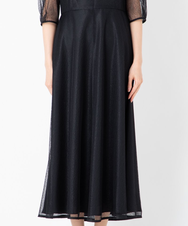 kaene カエン メロンチュールシアードレス ブラック系 | 結婚式