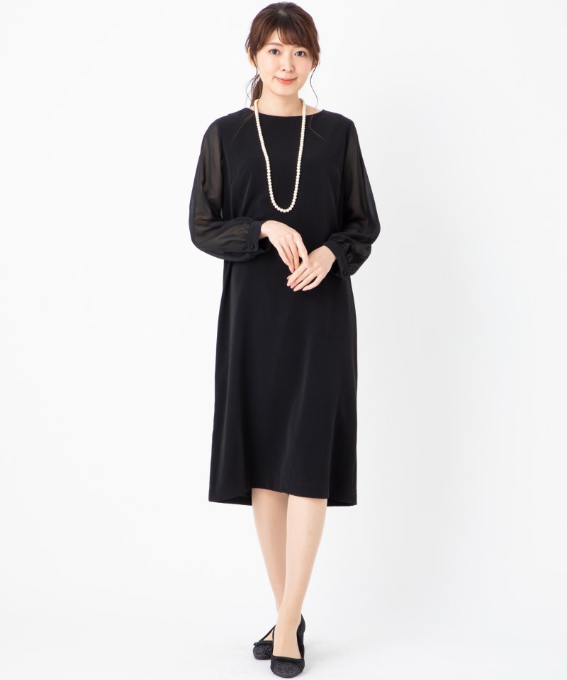 B:MING by BEAMS ビーミングバイビームス 袖シフォンフォーマル