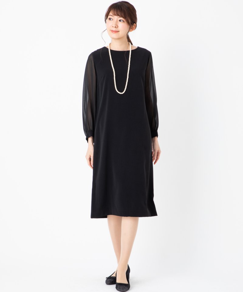 B:MING by BEAMS ビーミングバイビームス 袖シフォンフォーマル