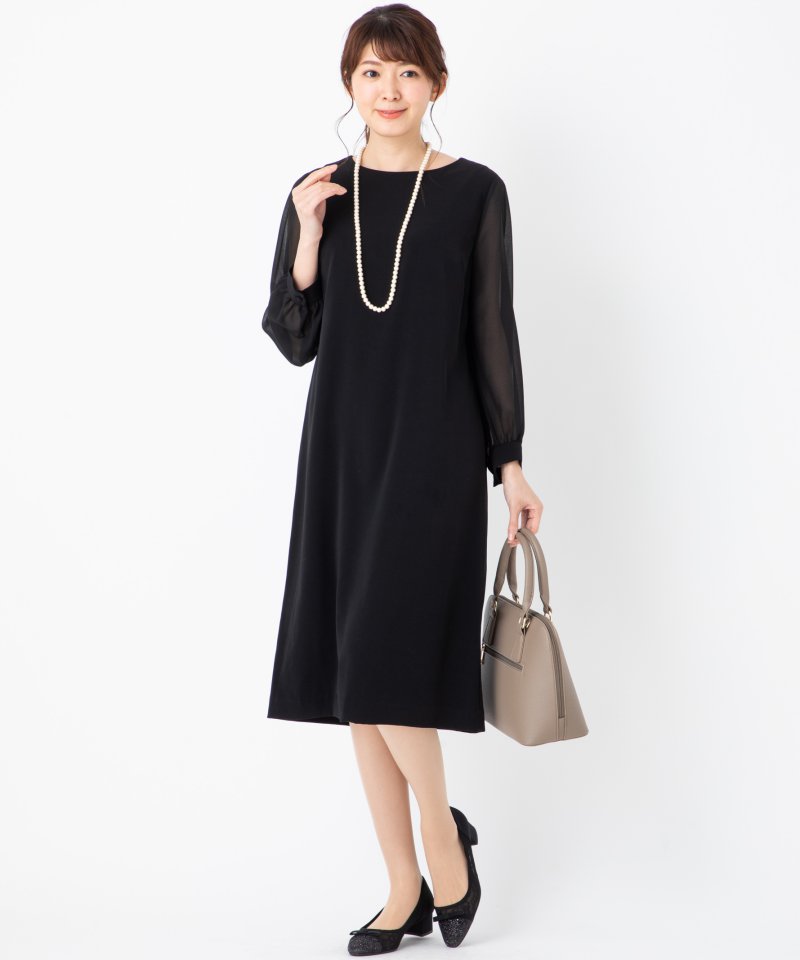 B:MING by BEAMS ビーミングバイビームス 袖シフォンフォーマル