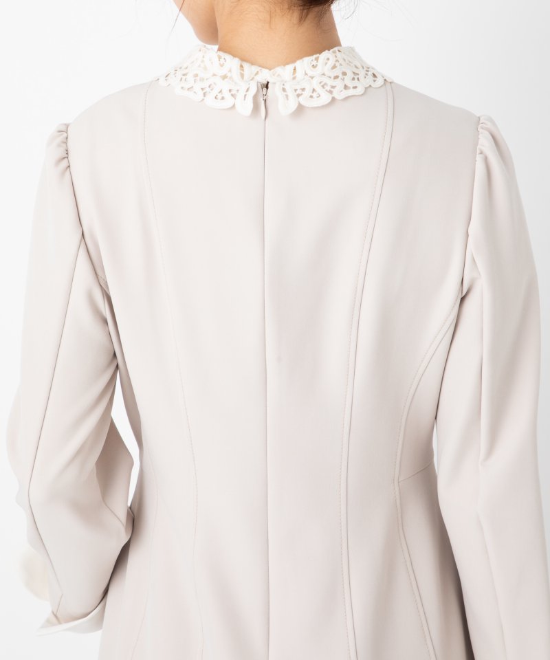 CELFORD セルフォード 刺繍カラータイトワンピース ベージュ系 | 結婚