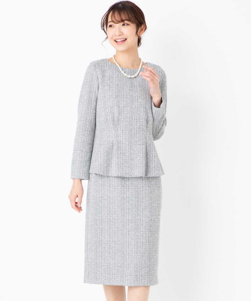 ほぼ未使用 セオリーリュクス グレージュ 2点 L スーツ スカート Theory Luxe 【プレミアムスーツ2点SET】セオリーリュクス ジャージー